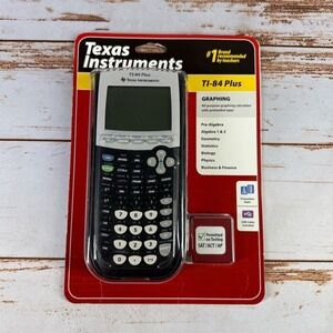 Texas Instruments TI 84 Plus Graphing Calculator Black New Sealed